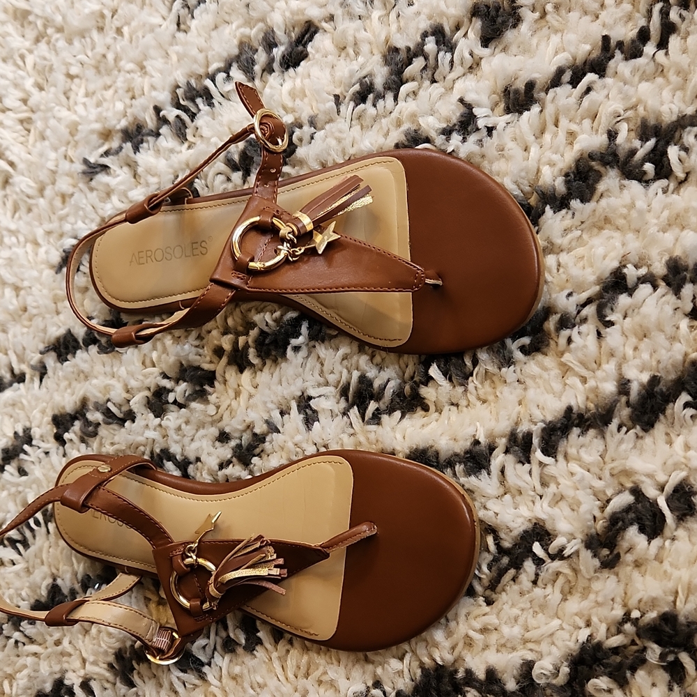 Aerosoles Brown Leather Sandals
